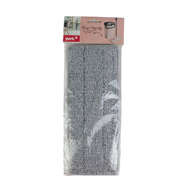 York Handy Mop Replacement Pad - Highly Absorbent, Easy to Use & Washable - Gray Microfiber Pad