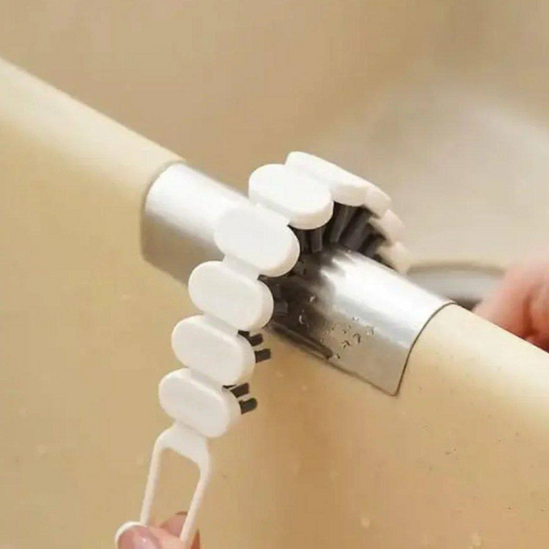 Multi-Angle Flexible Cleaning Brush For Faucets, Pipes, And Hard-To-Reach Areas – 360° Rotation