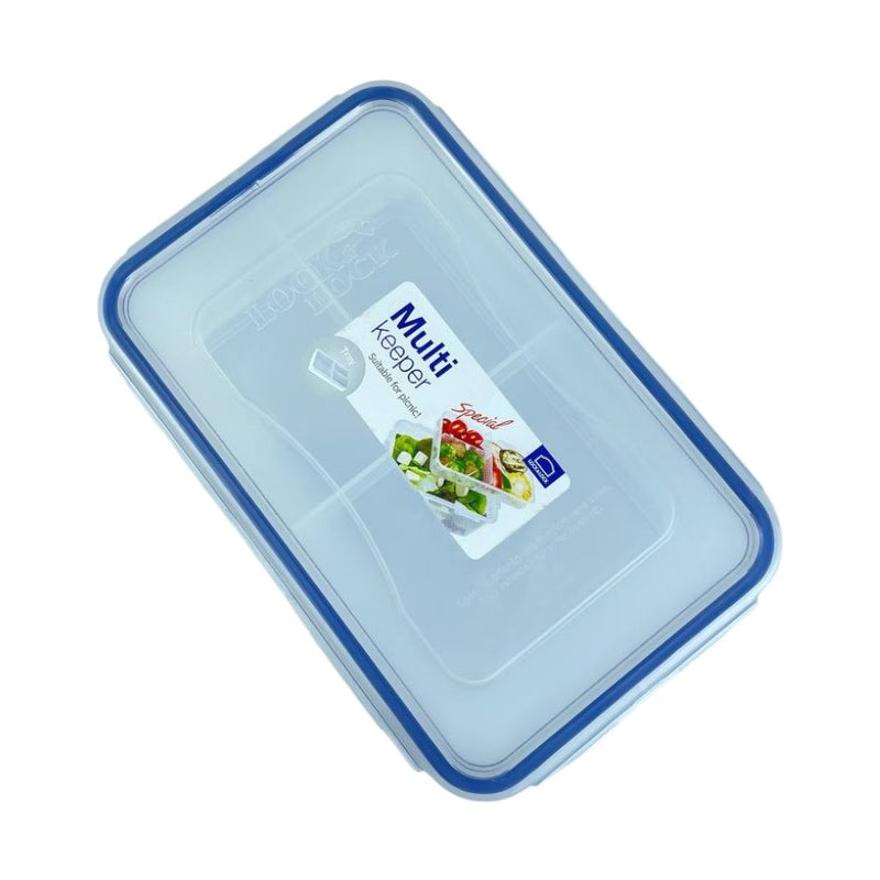 Look & Lock Airtight Multi-Keeper Food Storage Container, 1.4L Capacity, BPA-Free, With Tray