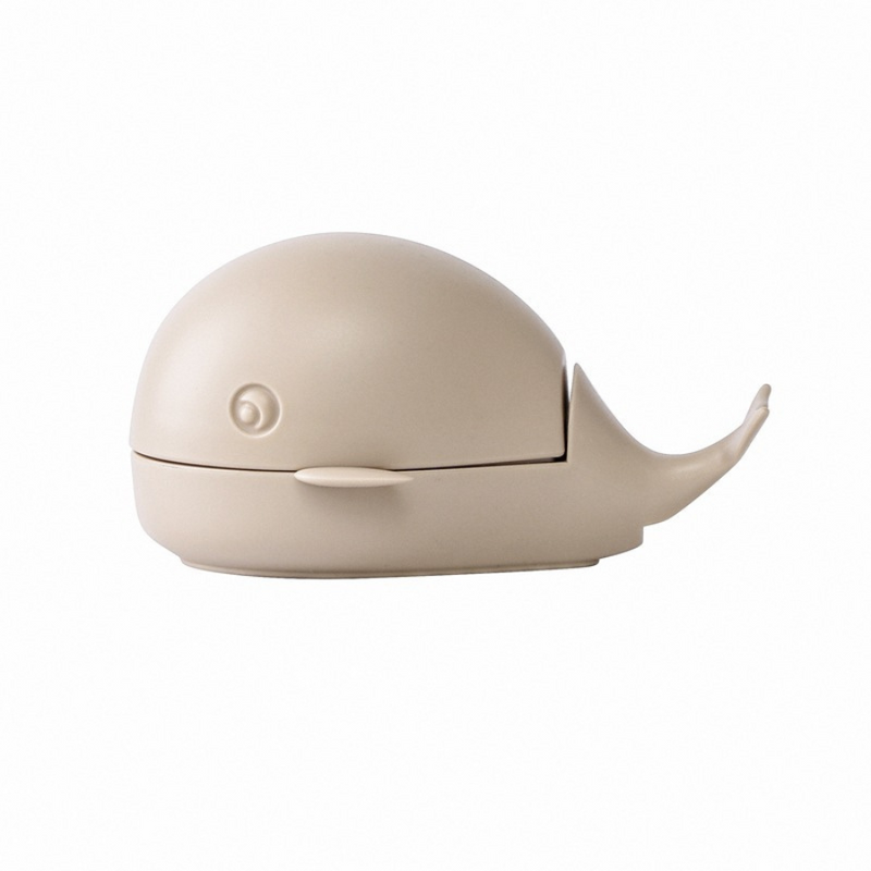 Whale-Shaped Cleaning Brush With Cover - Versatile And Stylish Scrubber For Home And Kitchen Use"