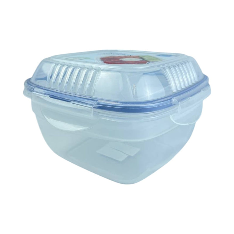 Lock & Lock Salad Lunch Box With Tray, BPA-Free, Leak-Proof, Durable Plastic, 950 ml Capacity