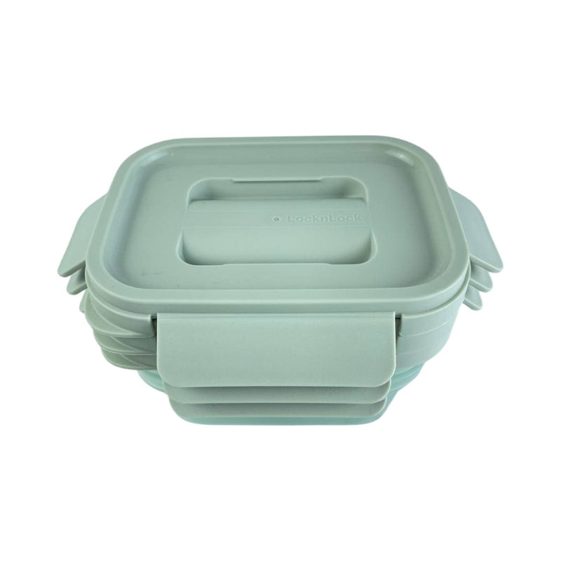 Look & Lock Nestopia Airtight Food Storage Container Set, 3 Pcs, 500ml Each, BPA-Free, Space-Saving