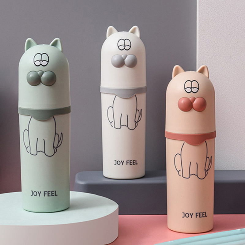 Animal-Themed Portable Toothbrush Holder - Fun And Hygienic Travel Accessory For Kids And Adults