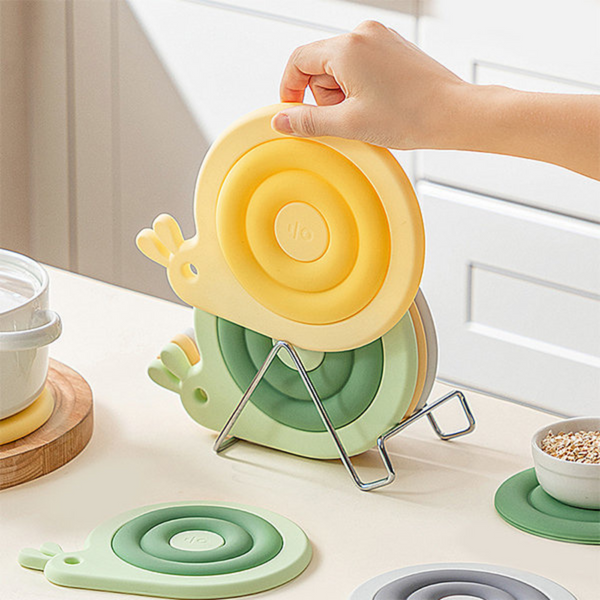 1 Piece - Snail-Shaped Silicone Pot Holder And Coaster - Heat-Resistant, Non-Slip, And Stylish Design