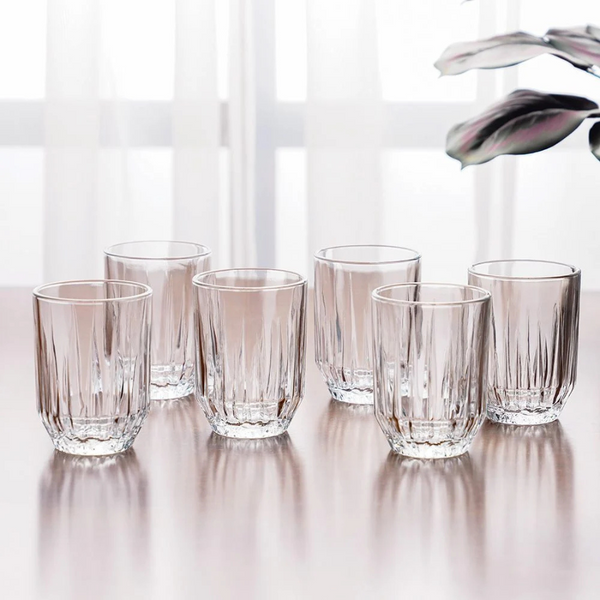 Pasabahce Echo Glass Tumbler Set Of 6 – 260ml Transparent Design For Everyday Elegance