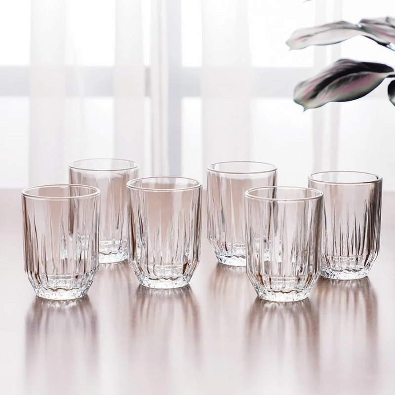 Pasabahce Echo Glass Tumbler Set Of 6 – 260ml Transparent Design For Everyday Elegance