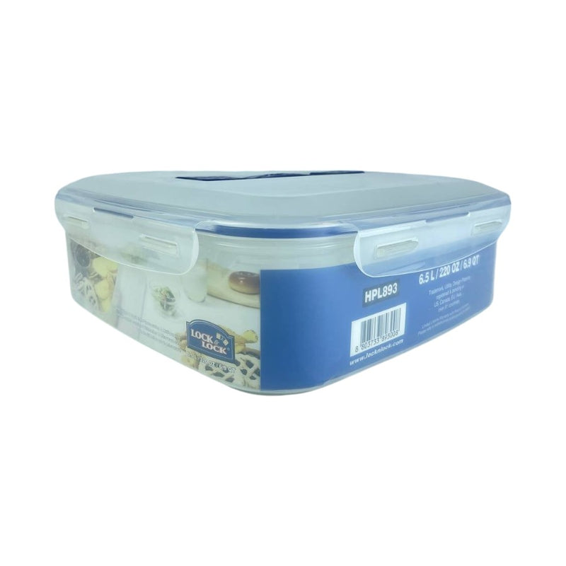 Look & Lock Airtight Food Container With 4 Compartments And Sauce Cup, 6.5L Capacity, BPA-Free