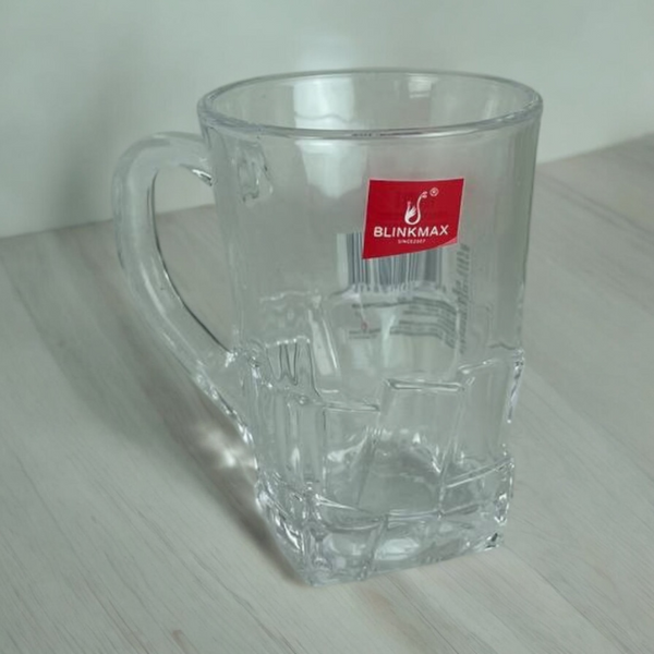 Blinkmax 155ml Glass Mug Set Of 6 - Compact And Durable Design For Hot And Cold Beverages