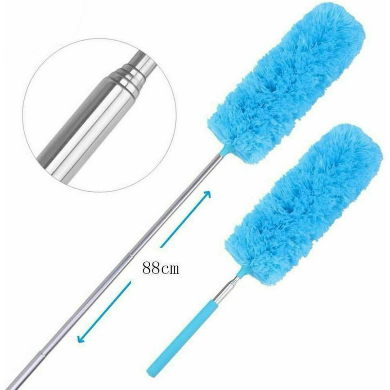 Extendable Microfiber Dusting Brush For Home Cleaning, Furniture, And Electronics Maintenance