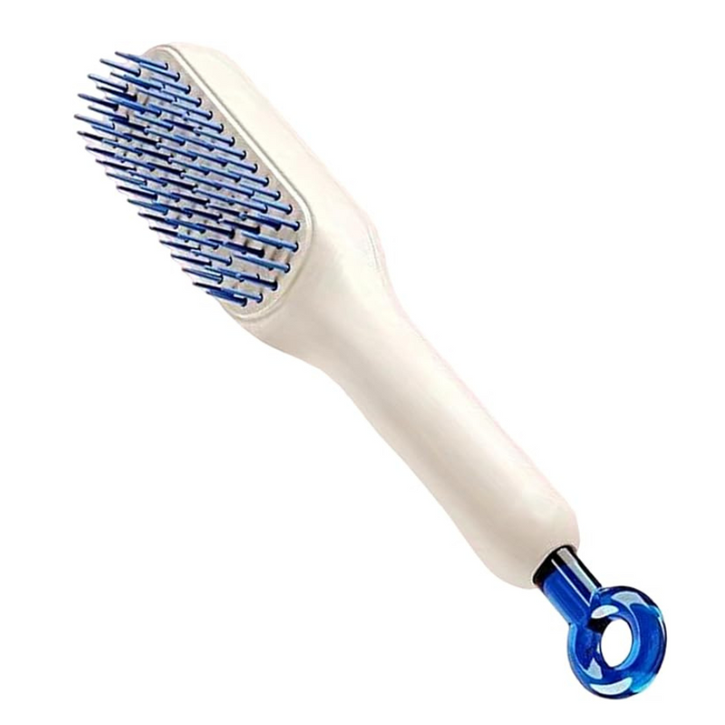 Portable Hair Brush With Ergonomic Handle - Detangling And Scalp Massage Brush For Daily Use