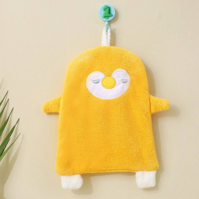 Cute Penguin-Shaped Microfiber Hand Towel – Ultra-Soft, Super Absorbent & Quick-Dry