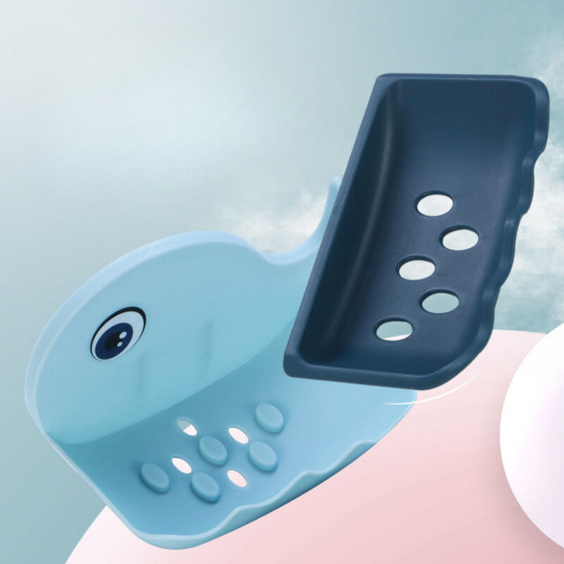 Whale-Shaped Wall-Mounted Soap Holder - Fun And Functional Bathroom Accessory For Kids And Adults