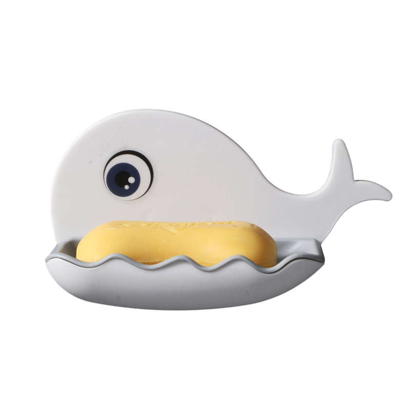 Whale-Shaped Wall-Mounted Soap Holder - Fun And Functional Bathroom Accessory For Kids And Adults