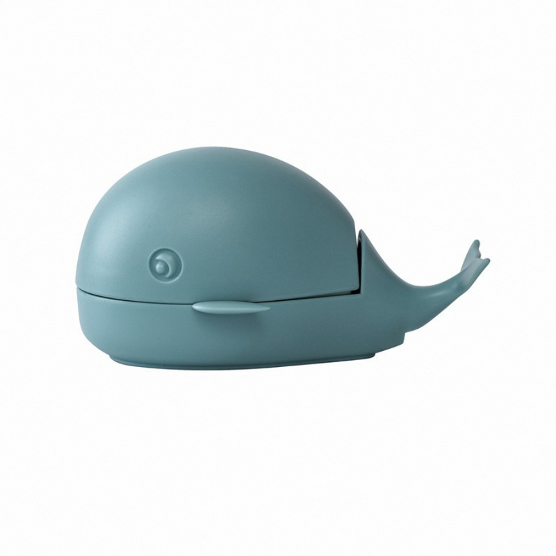 Whale-Shaped Cleaning Brush With Cover - Versatile And Stylish Scrubber For Home And Kitchen Use"