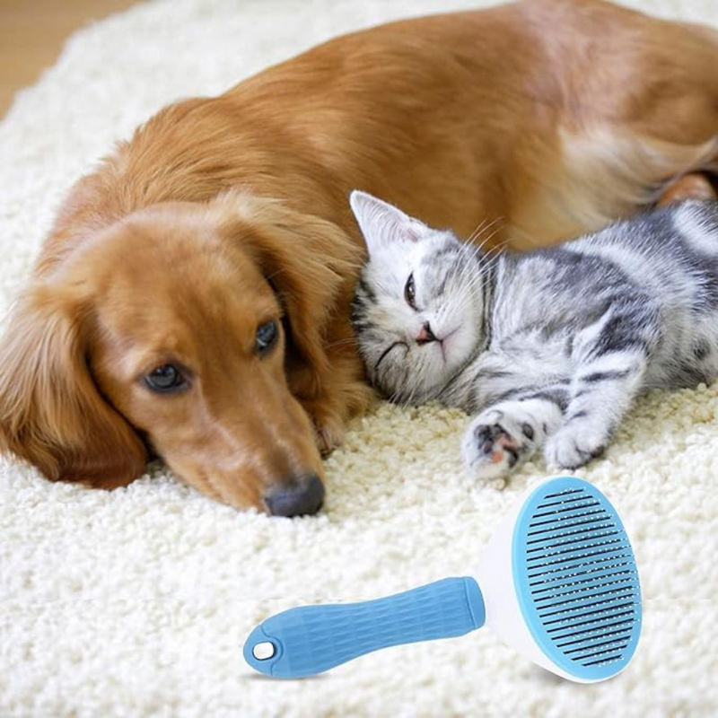 Lightweight grooming brush for cats and dogs, designed for easy cleaning and fur removal - cupindy