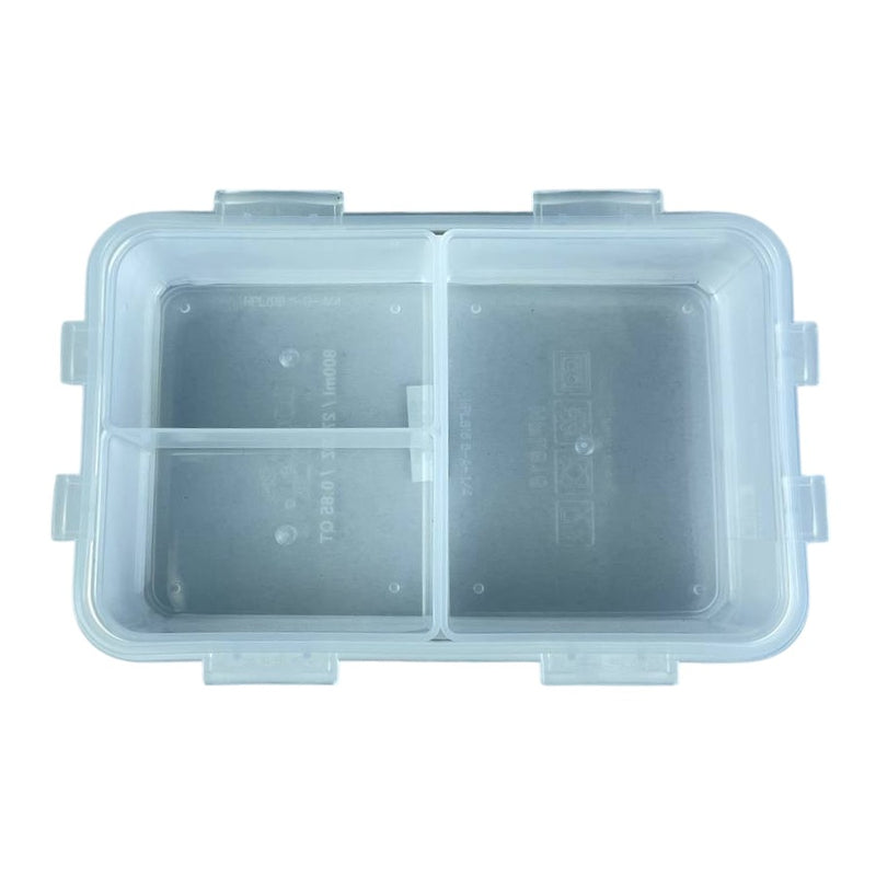 Look & Lock Airtight Divided Food Storage Container, 800ml, BPA-Free, Leakproof, Stackable