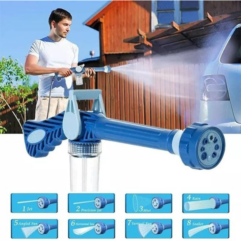 Multi-Function High-Pressure Water Spray Gun With Soap Dispenser For Car Wash, Gardening, And Home Cleaning