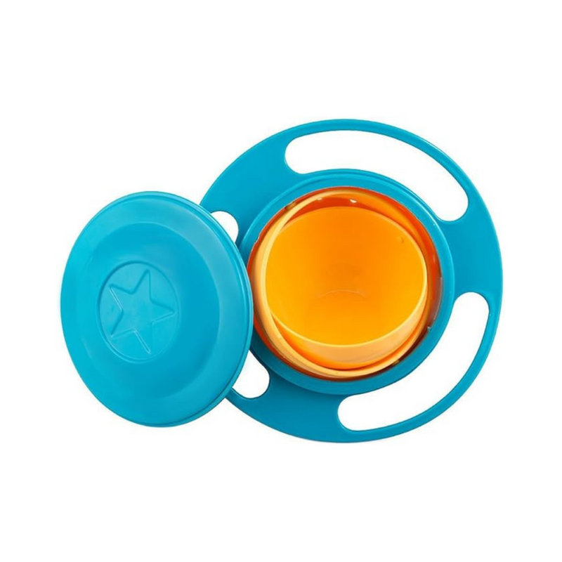 Spill-Proof 360° Rotating Gyro Bowl – No-Mess Baby Snack Container For Toddlers & Kids – BPA-Free & Durable