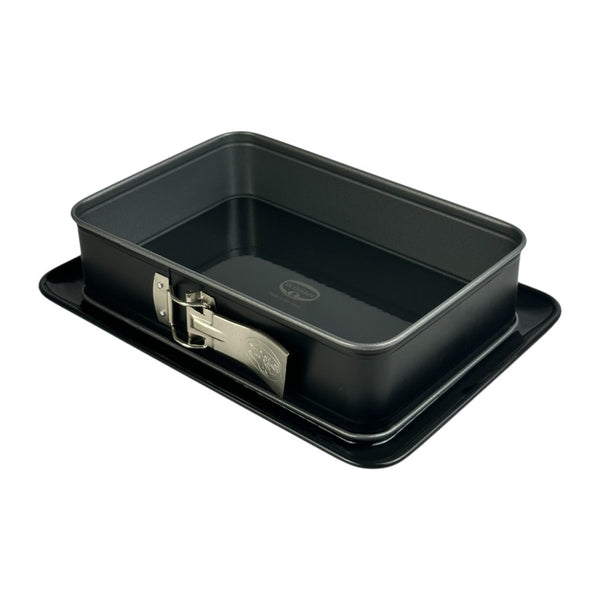 Dr. Oetker Rectangular Springform Pan With Enamel Base - 28x18cm Premium Non-Stick Bakeware