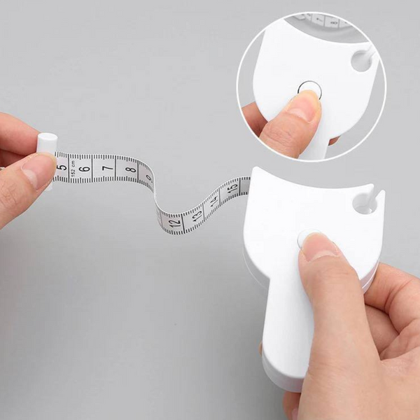 Retractable Dual-Sided Measuring Tape With Locking Pin And Buckle Design For Body Measurements And Sewing, Compact And Durable