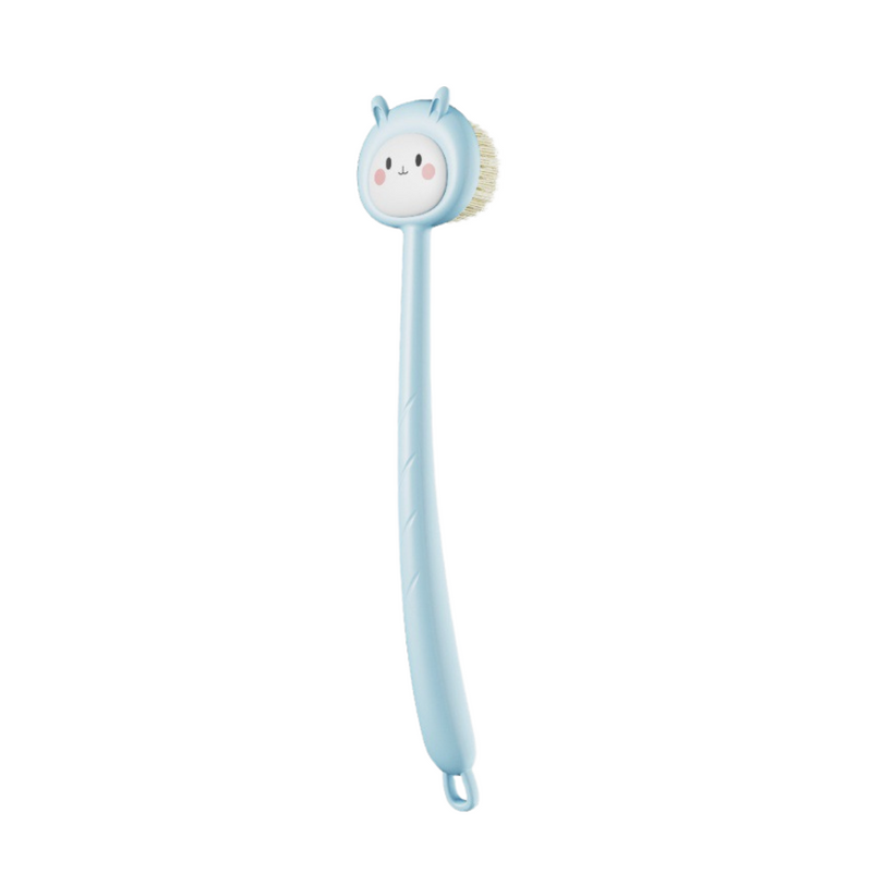 Cute Long-Handle Soft Bristle Body Brush For Shower & Bath – Gentle Exfoliation & Deep Cleaning