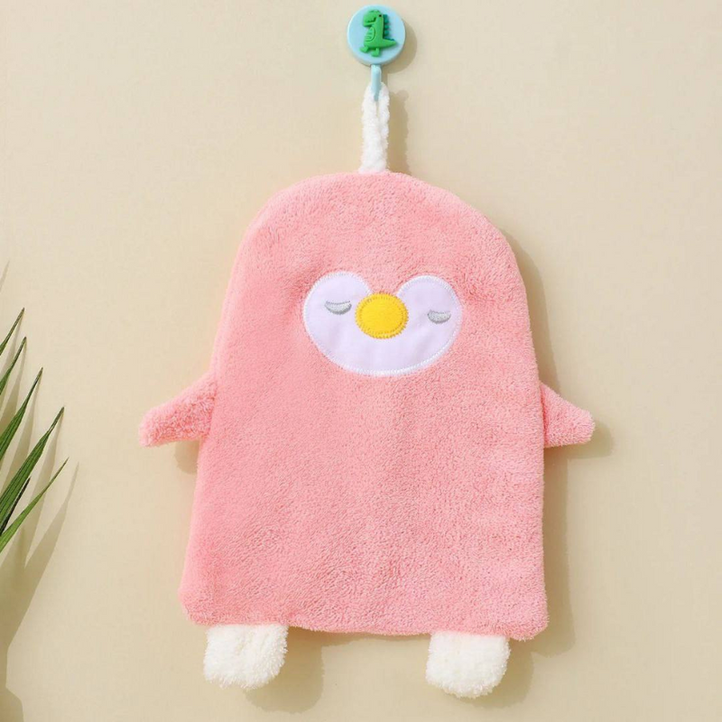 Cute Penguin-Shaped Microfiber Hand Towel – Ultra-Soft, Super Absorbent & Quick-Dry