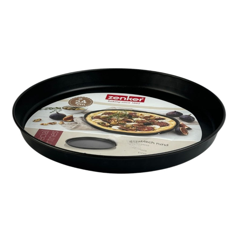 Zenker 24 Cm Non-Stick Round Pizza Pan – Ideal For Baking, Easy Release, Made In Germany