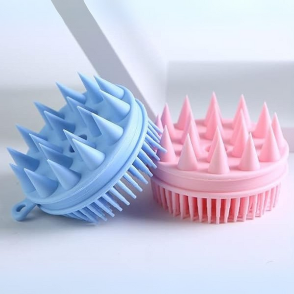 Silicone Scalp Massager & Shampoo Brush - Gentle Exfoliating Hair Care Tool For Men And Women