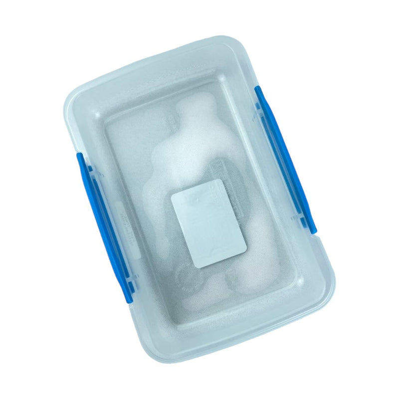 Sistema Klip It Rectangular Food Storage Container - 380ml - Compact BPA-Free Plastic With Secure Locking Lid