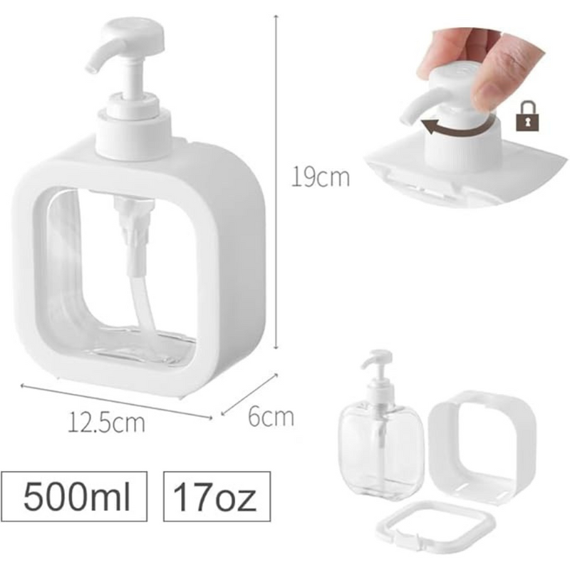 Compact Countertop Soap Dispenser With Transparent Design - Perfect For Kitchen Or Bathroom