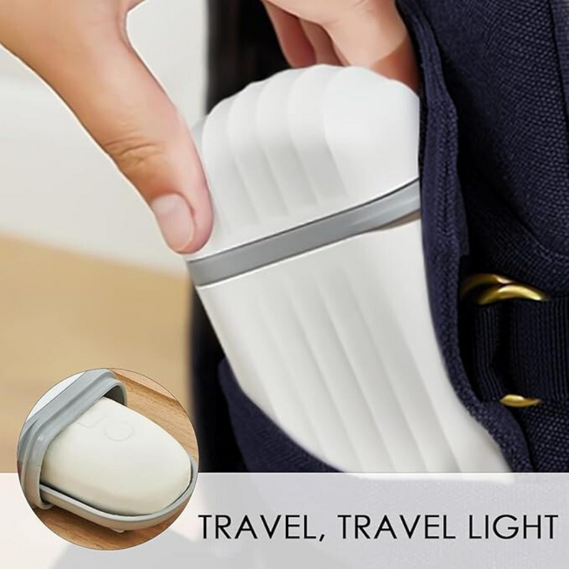 Portable Travel Soap Case With Secure Clip Lock And Leak-Proof Design For On-The-Go Convenience