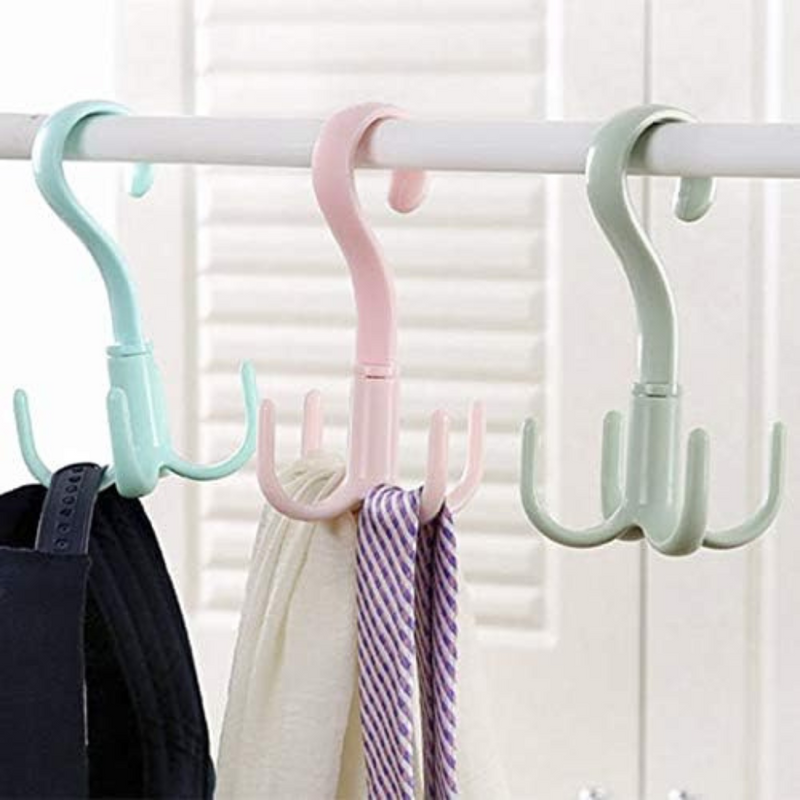 360-Degree Rotating Hook Hanger For Multipurpose Use – Durable And Space-Saving