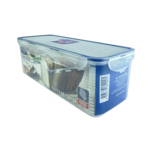 Look & Lock Airtight Bread Storage Container, 5L Capacity, Stackable And BPA-Free, Durable Design