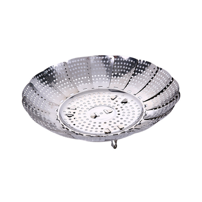 Foldable Stainless Steel Steamer Basket Available In 3 Sizes For Healthy Cooking And Versatile Use