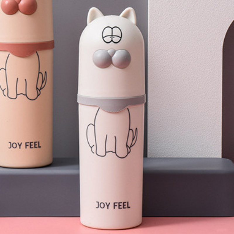 Animal-Themed Portable Toothbrush Holder - Fun And Hygienic Travel Accessory For Kids And Adults