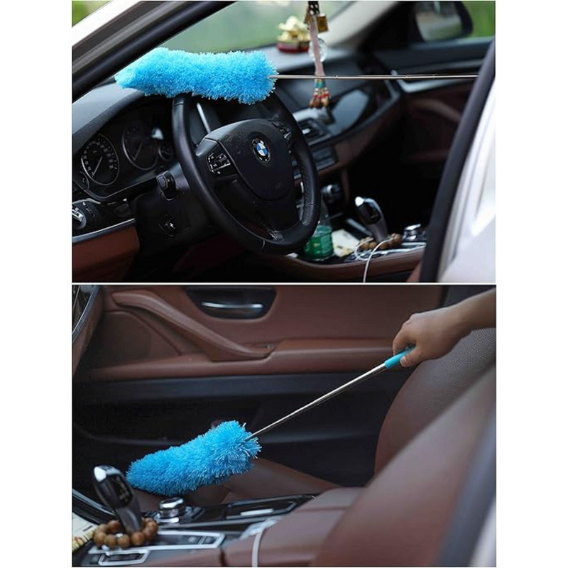 Extendable Microfiber Dusting Brush For Home Cleaning, Furniture, And Electronics Maintenance