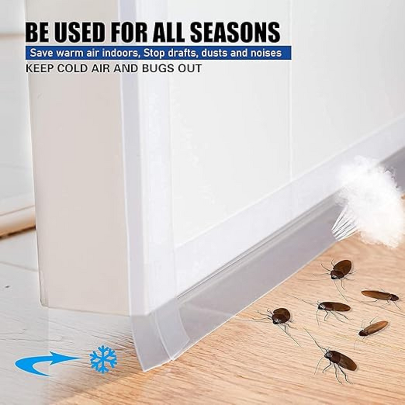 Self-Adhesive Door Weatherstrip For Soundproofing, Dustproofing, And Insect Control, Easy-To-Install