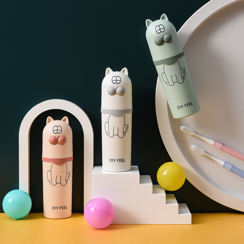 Animal-Themed Portable Toothbrush Holder - Fun And Hygienic Travel Accessory For Kids And Adults