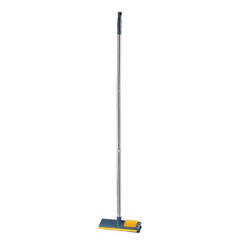 Adjustable floor scrub brush with a metal handle for easy cleaning of large areas - cupindy