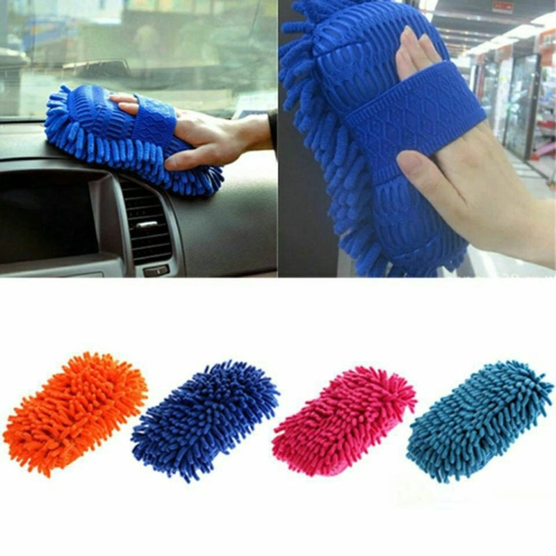 Car Wash Glove Car Hand Soft Towel Microfiber - Multi Colors - Cupindy