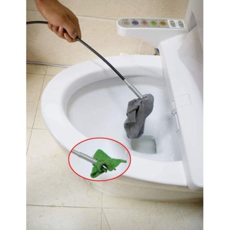 GetUSCart- Drain Sink Snake Drain Hair Catcher Drain Auger for Sink Bathtub  Kitchen Toilet Clogged Drains Drain Clog Remover for L-shaped Pipe P Type  Tube Flexible 6 in 1 Drain Cleaner (Sink
