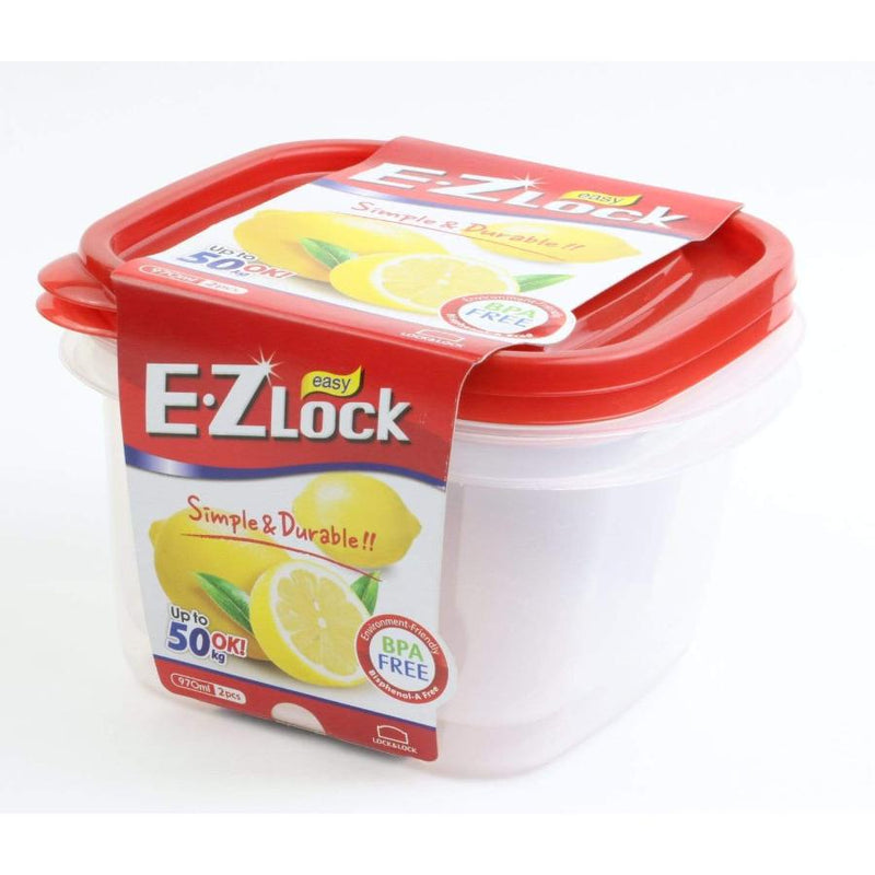 E.Z Lock - Food Storage (2 PCs - 970 ml) - Cupindy