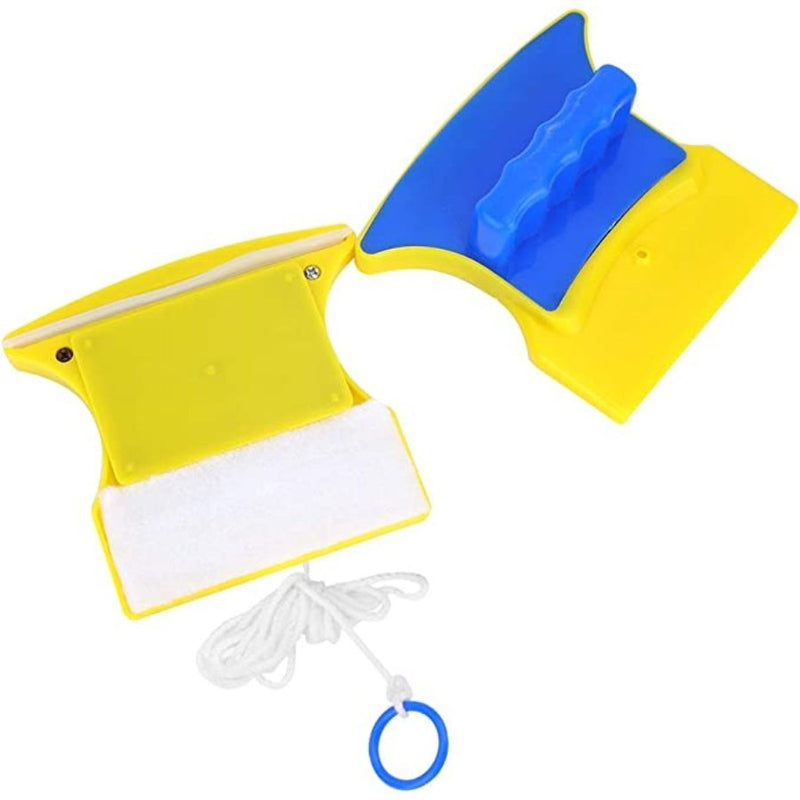 Glass Window Cleaner, Square Window Cleaning Brush Double Sided Plastic Household Magnetic for Window - Cupindy