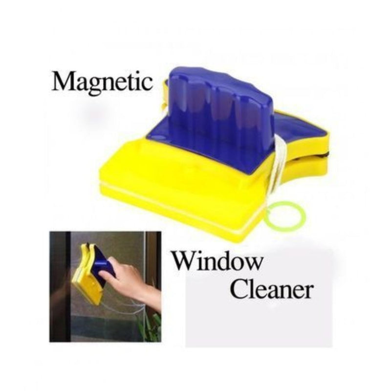 Glass Window Cleaner, Square Window Cleaning Brush Double Sided Plastic Household Magnetic for Window - Cupindy