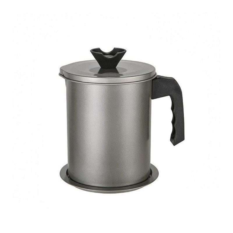 Grease Container with Stainless Steel Strainer - 1.4L - Cupindy