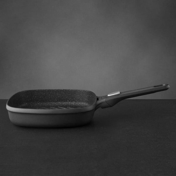 Grill pan with detachable handle grey 24 cm - Gem - Cupindy