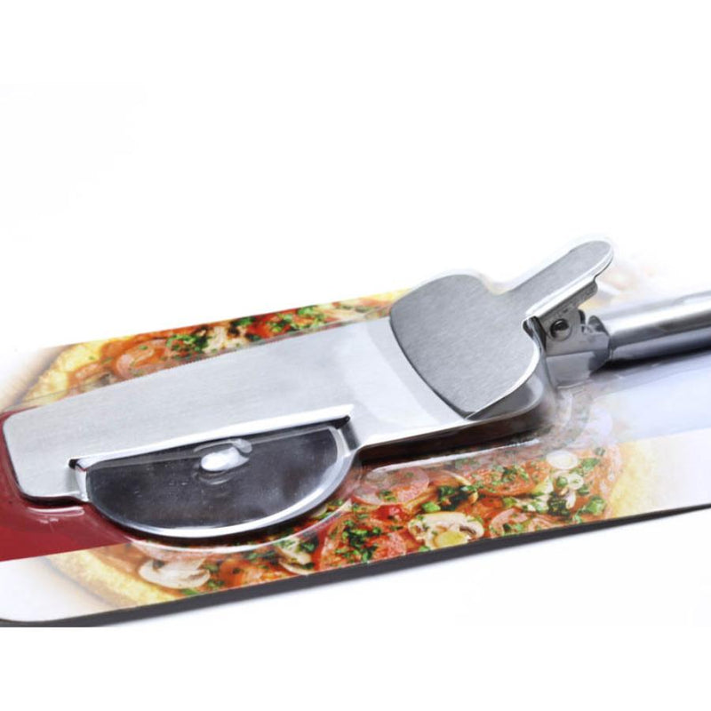 Master Chef Stainless Steel Pizza Cutter and Lifter, 28 cm - Cupindy