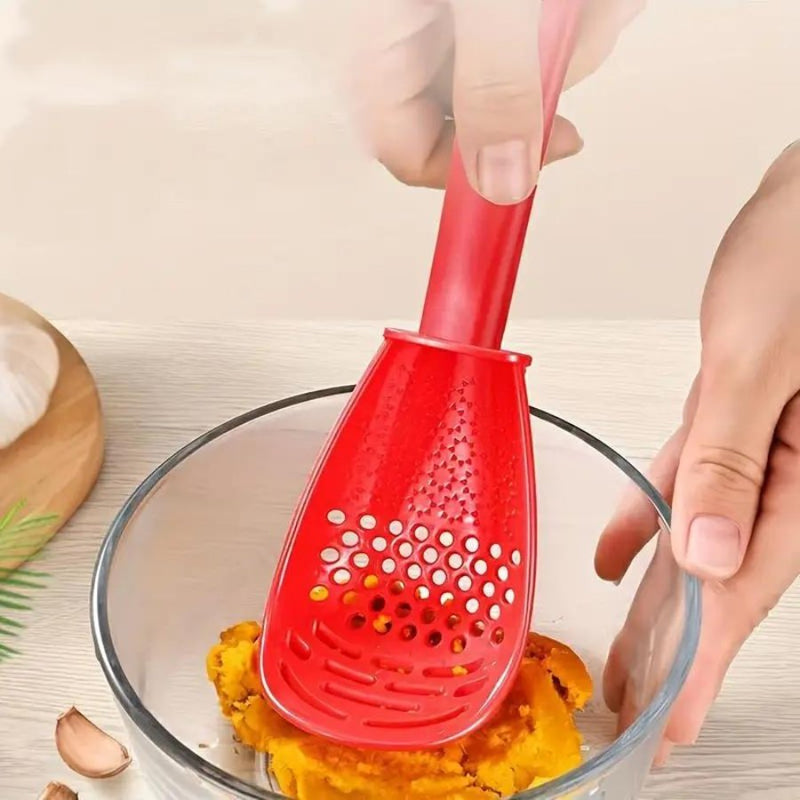 Scoop Colander Slotted Skimmer Sifter Sieve with Handle Slotted Spoon Strainer - Cupindy