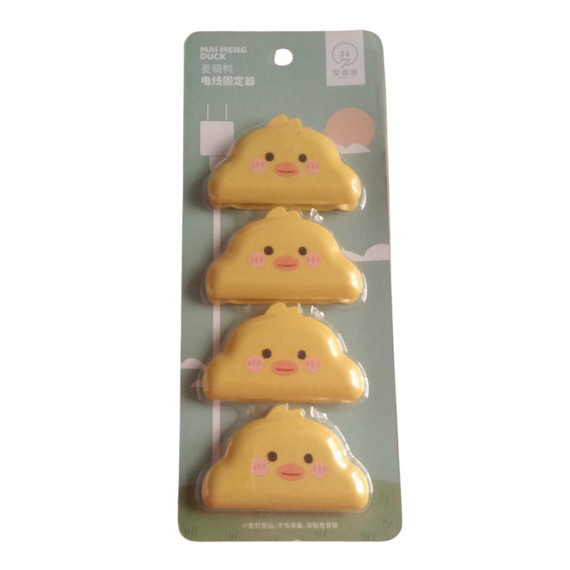 Yellow Fun Cable Clips, Cute Cable Holder - 4 Pieces - Cupindy